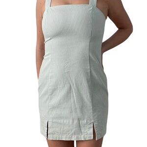 Forever 21 Green Striped Dress